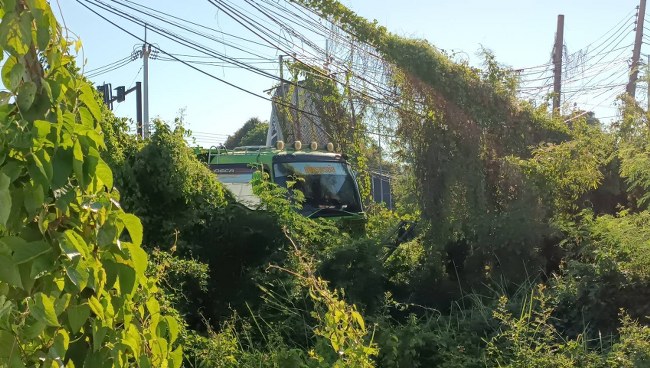 ปราจีนบุรี-10ล้อเบรกแตกลงสะพานหวิดเหยียบเจ้าหน้าที่สาธารณสุข (ชมคลิป)