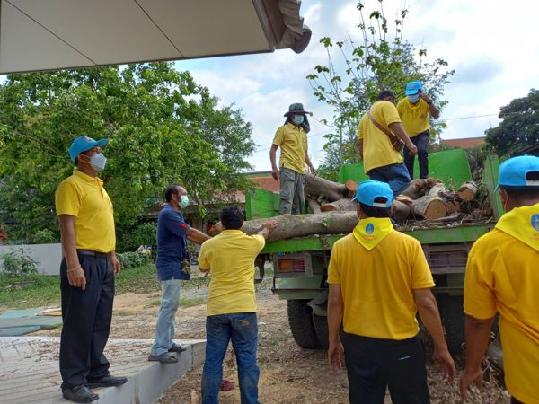 ปทุมธานี- เทศบาลตำบลเชียงรากใหญ่จัดกิจกรรมโครงการจิตอาสา “เราทำความ ดี ด้วยหัวใจ ” พัฒนา ทำความสะอาด ปรับภูมิทัศน์ โบราณสถาน