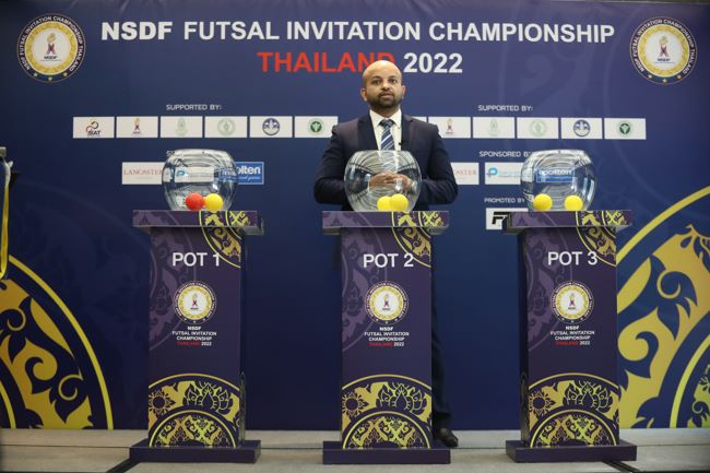 ไทย ร่วมสาย โอมาน และ มัลดีฟส์ ศึก “NSDF Futsal invitation 2022”