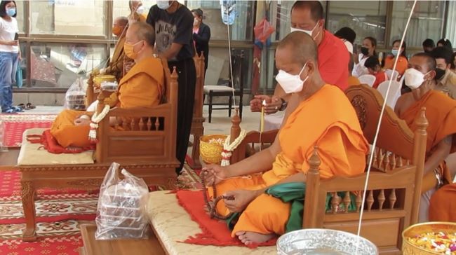 สมุทรสงคราม-วัดศรัทธาธรรมจัดพิธีบวงสรวง พุทธาภิเษก