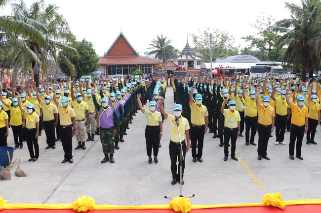 ปราจีนบุรี – อำเภอเมืองปราจีนบุรีจัดกิจกรรมจิตอาสาปรับปรุงภูมิทัศน์พัฒนาวัด