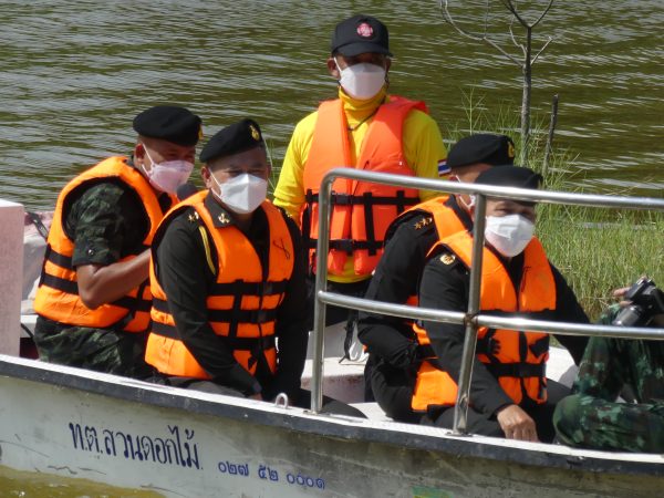 สระบุรี/ผบ.มทบ. 18 ตรวจสภาพความ และชมการสาธิต การปฎิบัติงานตามขั้นตอนช่วยผู้ประสบภัย