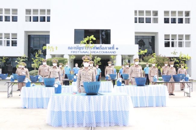 กองทัพเรือโดย ทัพเรือภาคที่ 1 จัดปลูกต้นไม้ยืนต้น ในวันต้นไม้ประจำปีของชาติ พ.ศ.2565