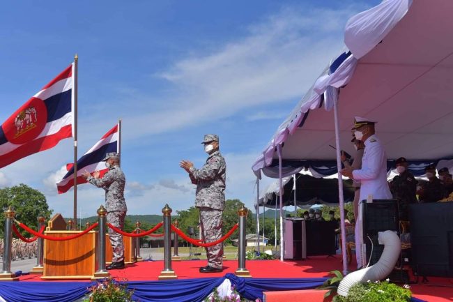 ผู้บัญชาการทหารสูงสุดตรวจเยี่ยมศูนย์ฝึกทหารใหม่ กรมยุทธศึกษาทหารเรือ