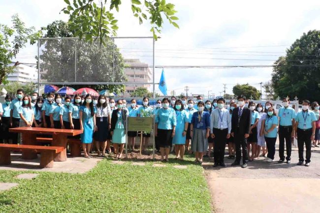 ศาลกาฬสินธุ์ ปลูกต้นไม้เฉลิมพระเกียรติพระบรมราชชนนีพันปีหลวง