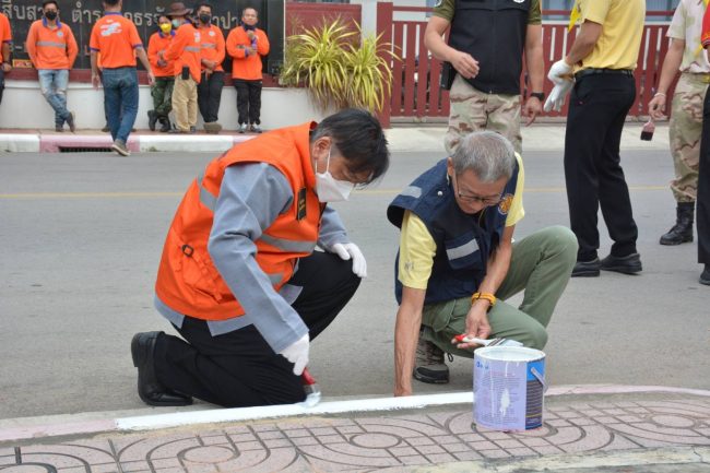 ลำปาง-จิตอาสา มทบ.32 ร่วมกิจกรรมลดอุบัติเหตุทางถนน จังหวัดลำปาง