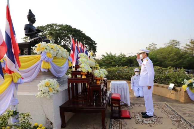 ลพบุรี ผวจ.ลพบุรี วางพานพุ่มถวายราชสักการะเนื่องใน “วันพ่อขุนรามคำแหงมหาราช”