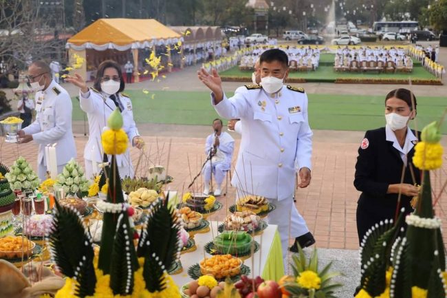 สุโขทัย-จัดพิธีบวงสรวงบูรพกษัตริย์สุโขทัยทุกพระองค์ เนื่องในวันพ่อขุนรามคำแหงมหาราช