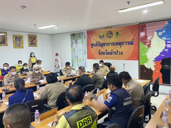 ลำปาง-กอ.รมน.ล.ป.ร่วมประชุม WAR ROOM ระดับจังหวัด ครั้งที่ 8/2566 ติดตาม และประเมินสถานการณ์ ไฟป่าฯ