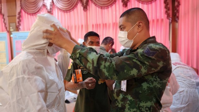 กรมวิทยาศาสตร์ทหารบก จัดการฝึกต่อต้านการก่อการร้ายและบรรเทาอุบัติภัยด้าน คชรน.( การปฏิบัติการป้องกันภายใต้สภาพแวดล้อมเคมีชีวะรังสีและนิวเคลียร์)