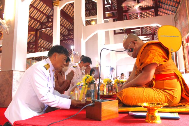 ลำปาง-กอ.รมน.ลำปาง ร่วมพิธีเจริญพระพุทธมนต์เฉลิมพระเกียรติสมเด็จเจ้าฟ้าฯ กรมพระศรีสวางควัฒน วรขัตติยราชนารี เนื่องในโอกาสวันคล้ายวันประสูติ 4 กรกฎาคม 2566