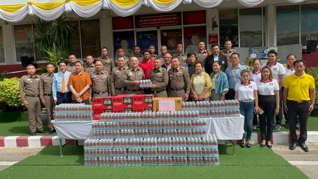 นครนายก-สถานีตำรวจภูธรเมืองนครนายก จัดกิจกรรมสภากาแฟ และพิธีอัญเชิญพระนิรันตราย ประดิษฐานหน้าสภ.เมืองนครนายก เพื่อความเป็นสิริมงคล