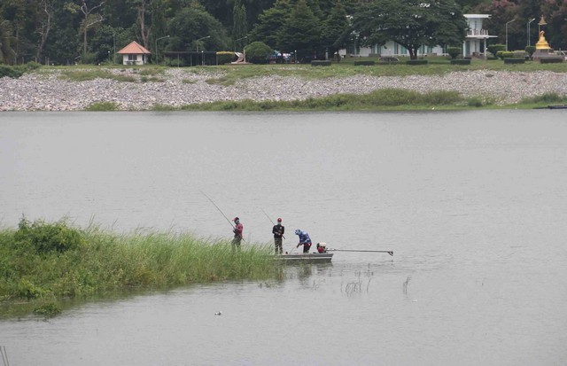 กาฬสินธุ์เขื่อนลำปาวรองรับน้ำได้อีกมากส่งน้ำเสริมฝนช่วยเกษตรกร