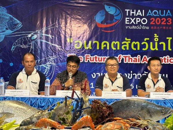 ฉะเชิงเทรา-สมาคมกุ้งตะวันออกไทย แถลงข่าวจัดงานสัตว์น้ำไทย 2023 (Thai Aqua Expo 2023)