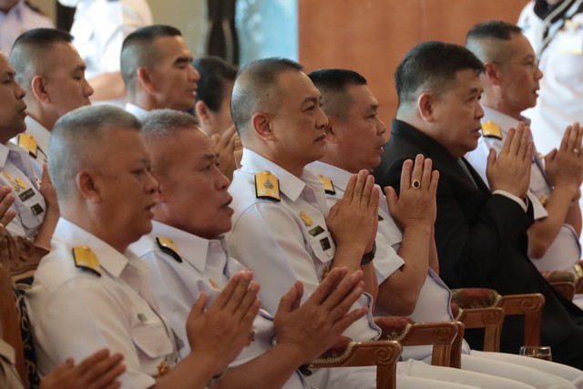 ทัพเรือภาคที่ 1 ร่วมกิจกรรมบำเพ็ญกุศล พร้อมรับฟังสารจาก ผู้บัญชาการทหารเรือ เนื่องในวัน”กองทัพเรือ”