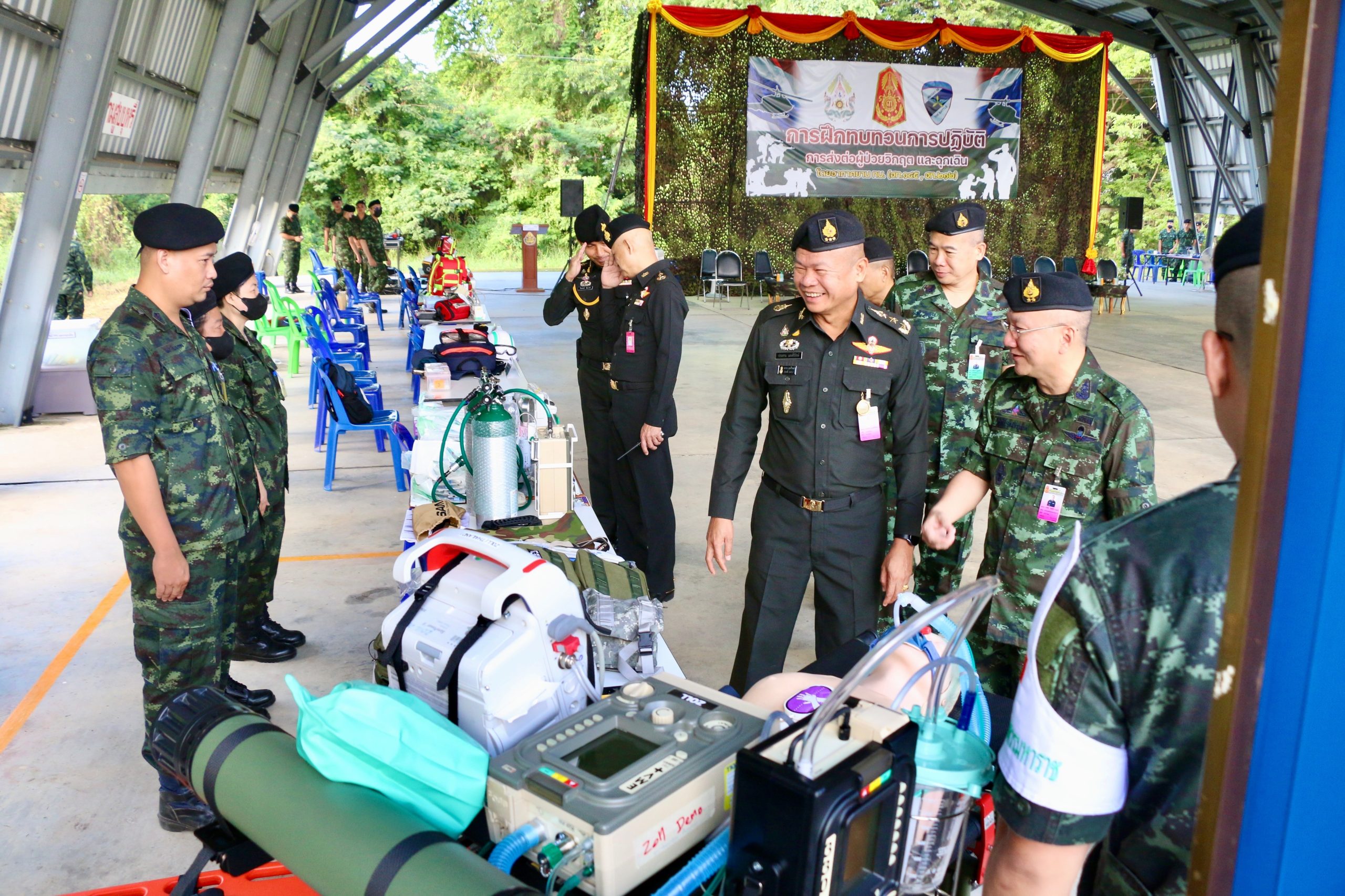 พิษณุโลก กองทัพภาคที่ 3 ฝึกทบทวนการปฏิบัติส่งต่อผู้ป่วยวิกฤติและฉุกเฉิน โดยอากาศยานกองทัพบก