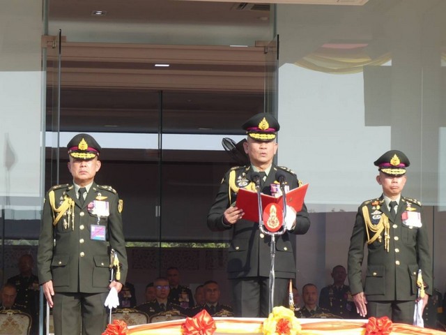 สระบุรี/กองทัพบกประกอบพิธีทำสัตย์ปฏิญาณตนต่อธงชัยเฉลิมพล เนื่องในวันกองทัพบก 2567