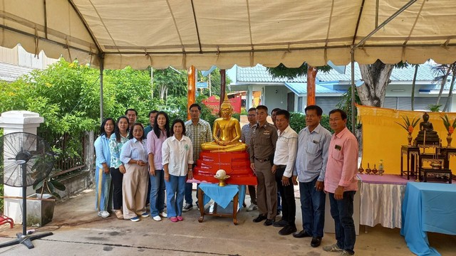 นครนายก – ตำรวจปากพลีจัดพิธีอัญเชิญพระพุทธโสธรมงคลธรรม ขึ้นประดิษฐานบนหอพระของสถานีตำรวจภูธรปากพลี