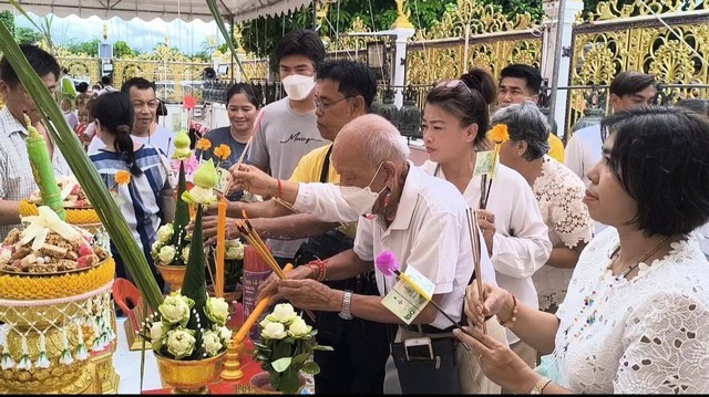 นครนายก – วัดธรรมปัญญา สวดมหาพุทธาภิเษก หลวงพ่อเสาร์ 5 สวดเสริมดวง เสริมทรัพย์ เสริมสิริมงคล หน้าที่การงาน นั่งปรก 5 รูป