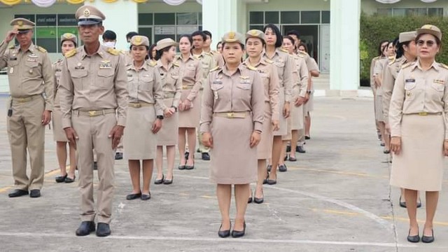 ปทุมธานี อำเภอสามโคก จัดกิจกรรมเนื่องในวันพระราชทานธงชาตืไทย (Thai National Flag Day)