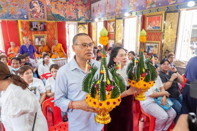 นครนายก – วัดธรรมปัญญา สวดพุทธาภิเษก หลวงพ่อเสาร์ 5 สวดเสริมดวง เสริมทรัพย์ เสริมสิริมงคล หน้าที่การงาน นั่งปรก 5 รูป