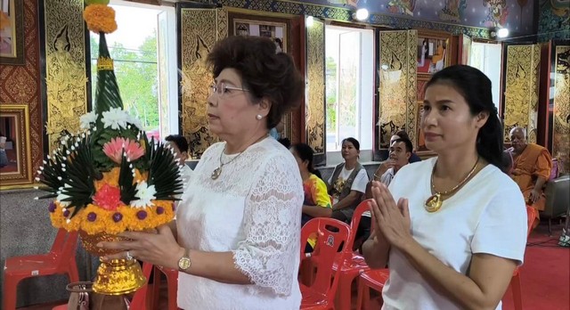 นครนายก – วัดธรรมปัญญา สวดพุทธาภิเษก องค์หลวงพ่อเสาร์ 5 สวดนพเคราะห์ เสริมดวง เสริมทรัพย์ เสริมสิริมงคล หน้าที่การงาน นั่งปรก 5 รูป