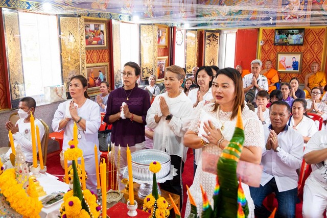 นครนายก – วัดธรรมปัญญา สวดพุทธาภิเษก องค์หลวงพ่อเสาร์ 5 สวดนพเคราะห์ เสริมดวง เสริมทรัพย์ เสริมสิริมงคล หน้าที่การงาน นั่งปรก 5 รูป