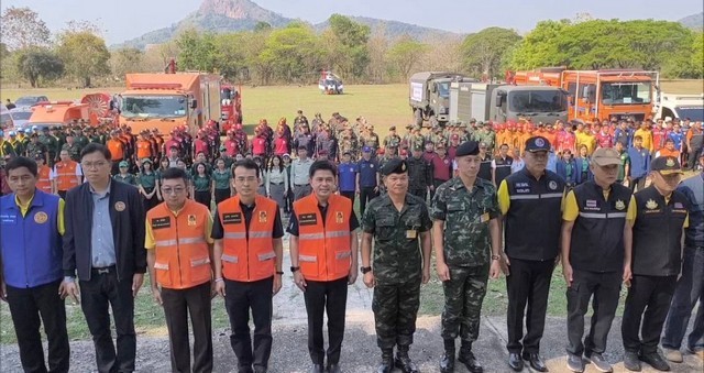 นครนายก – จัดกิจกรรมฝึกการป้องกันและแก้ไขปัญหาไฟป่าในพื้นที่จังหวัดนครนายก