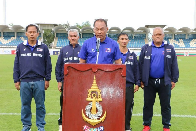 สมาคมกีฬาฟุตบอลอาวุโสไทย ร่วมกีบกองทัพเรือ จัดแข่งขันฟุตบอลรายการ Thailand Masters 2025 ครั้งที่ 1.