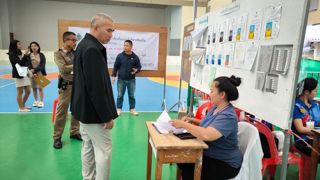 จันทบุรี-ผู้การฯ จันทบุรี ลงพื้นที่ตรวจเยี่ยมหน่วยเลือกตั้งและโรงพักอำเภอขลุง ย้ำกำลังเจ้าหน้าที่ดูแลความสงบเรียบร้อย