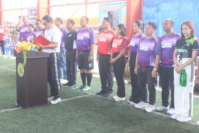 สมุทรปราการ-นายกแพรกษาใหม่ เปิดกิจกรรม โครงการแข่งขันกีฬาเพื่อส่งเสริมสุขภาพของคนในชุมชนตำบลแพรกษาใหม่