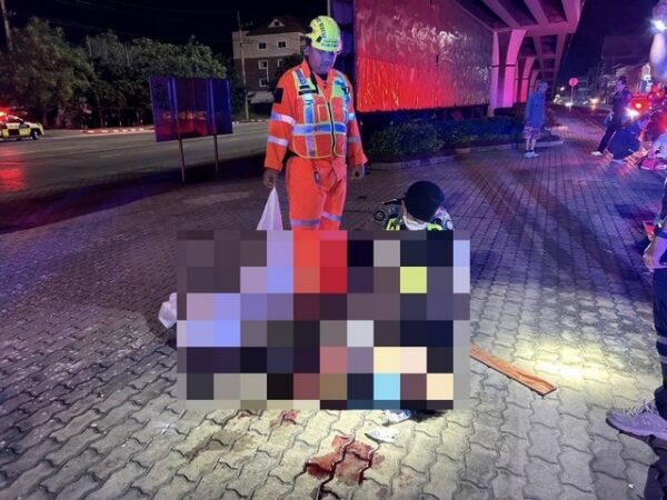 ชลบุรี-หนุ่มสุโขทัย ควบ จยย. หลุดโค้งตกสะพานมอเตอร์เวย์ ร่างกระแทกพื้นดับสยอง