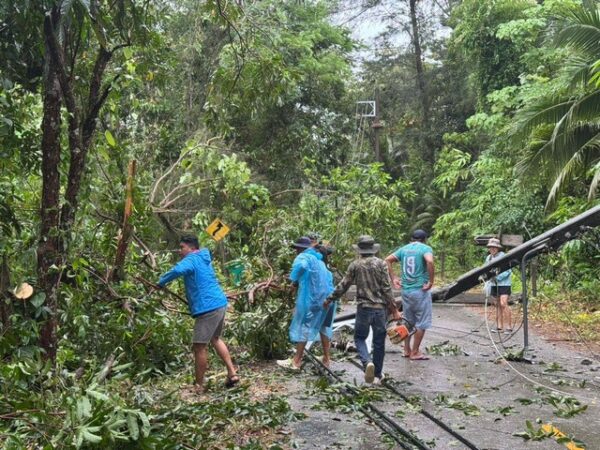 พังงา -พายุวิภาซัดถล่ม พังงา เขาหลัก ทับเสาไฟ รถยนต์เสียหาย