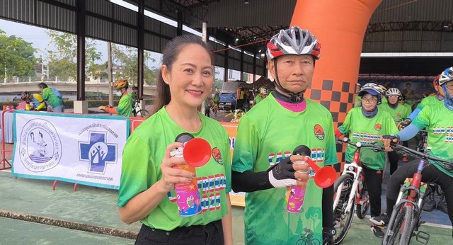 นครนายก – พิธีเปิดโครงการปั่นลดโลกร้อน ป้องกันโรค นครนายก คาร์ ฟรี เดย์ 2025