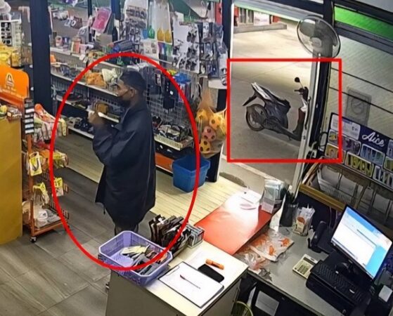 บุรีรัมย์ ชายปริศนา บุกเดียวจี้ชิงเงินปั๊มกลางดึก ชัดมีการวางแผน