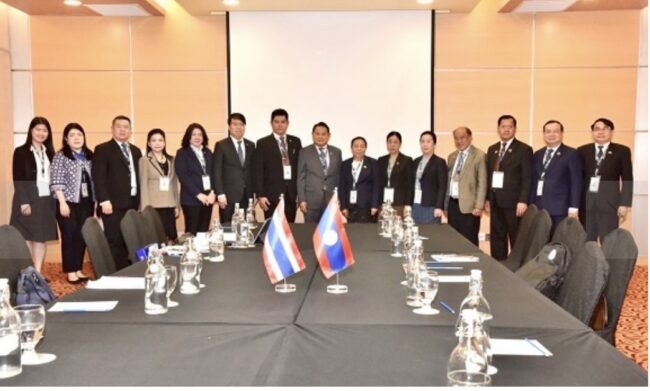 ฉลาด ขามช่วง รองประธานสภาผู้แทนราษฎร คนที่สอง พร้อมคณะร่วมประชุมใหญ่สมัชชารัฐสภาอาเซียน ครั้งที่ 46 หารือกับรองประธานสภาแห่งชาติสาธารณรัฐประชาธิปไตยประชาชนลาว