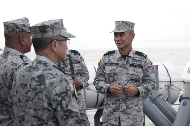 “ทัพเรือภาคที่ 1 พร้อมปกป้องอธิปไตยทางทะเล พิทักษ์อ่าวไทยให้มั่นคงปลอดภัย”