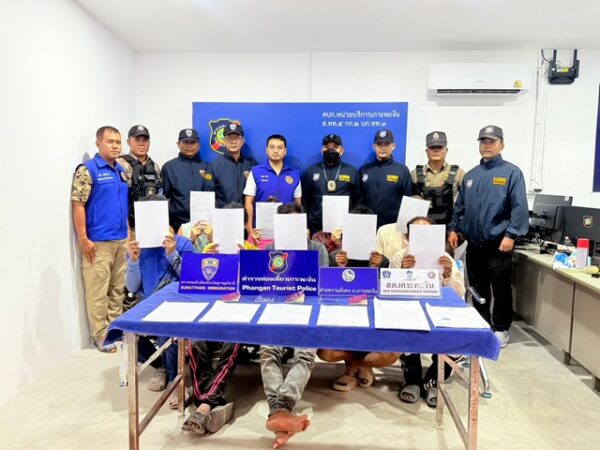 สุราษฎร์ธานี-ตร.ท่องเที่ยวเกาะพะงัน บุกจับ “โรงแรมสเปนเถื่อน” พร้อมพวก