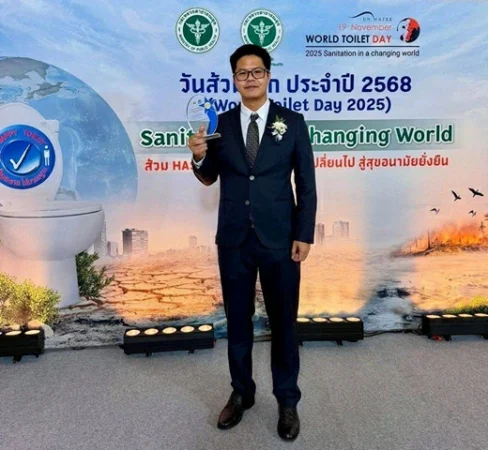 ระยอง-ปั้มน้ำมันเชลล์จุดพักรถตา-ยาย อ.แกลง จ.ระยองคว้ารางวัล สุดยอด ส้วมแห่งปี2568