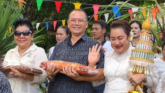 ชลบุรี-รวมพลังบุญส่งท้ายทอดกฐินสามัคคี กว่า 8 แสนบาท สำนักสงฆ์ขันติอุดมธรรม (ธ.)
