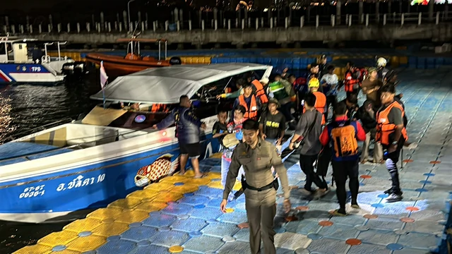 ยัน 15 เรือล่มลอยคอกลางทะเล 7 ชม.กลางทะเลเกาะล้านพัทยาปลอดภัย เผยเครื่องสูบน้ำดับก่อนถูกคลื่นยักษ์ซัดคว่ำอับปาง