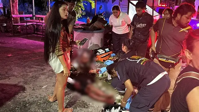 ชลบุรี-หนุ่มเมาหนัก เที่ยวโอเกะเดินชนสังกะสีเลือดท่วมตัว