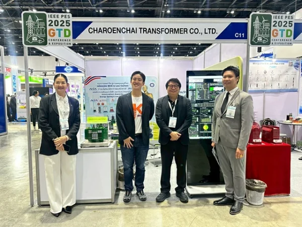 “เจริญชัยฯ”ล้ำนำ โชว์ AI Energy Transition Acceleration Technology ด้วย นวัตกรรมไทย (NiA)“ AI Transformer Energy Management Solutions Platform “ตัวแทนประเทศไทยงานระดับโลก IEEE