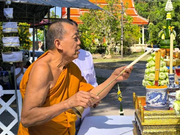 นครนายก – วัดบ้านบุ่งจัดพิธีสวดพระพุทมนต์ พร้อมพิธีบวงสรวงสมเด็จพระเจ้าตากสินมหาราช