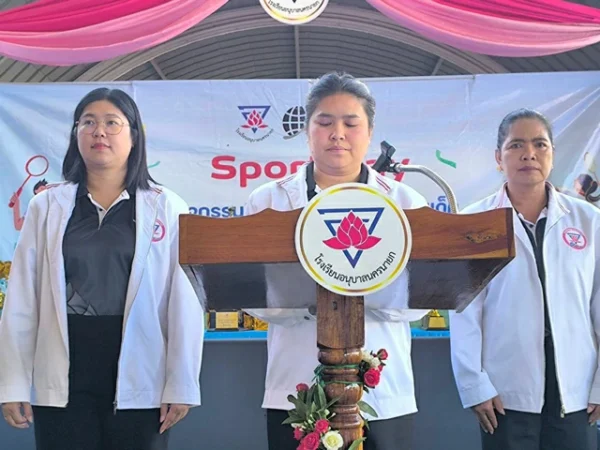 นครนายก – พิธีเปิดการแข่งขันกีฬาสีภายในโรงเรียนอนุบาลนครนายก ปีการศึกษา 2568