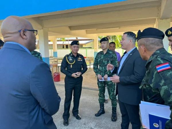 กองทัพภาคที่ 2 ให้การต้อนรับคณะเจ้าหน้าที่หน่วยป้องกันกองกำลังสหรัฐฯ ตรวจพื้นที่โรงเรียนบ้านปะทาย รองรับการฝึก Cobra Gold 2025