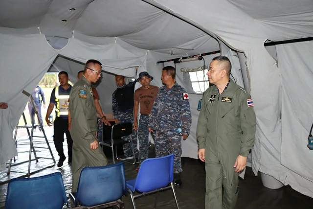 เสนาธิการทหารอากาศ ตรวจความพร้อมโรงพยาบาลสนาม กองบิน 56