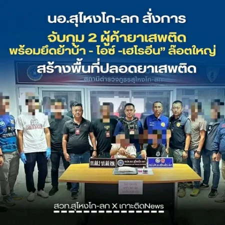 นราธิวาส-นอ.สุไหงโก-ลก สั่งการปิดล้อมบ้านเช่า จับกุม2 ผู้ค้ายาเสพติด พร้อมยึด ยาบ้า-ไอซ์-เฮโรอีน” ล็อตใหญ่