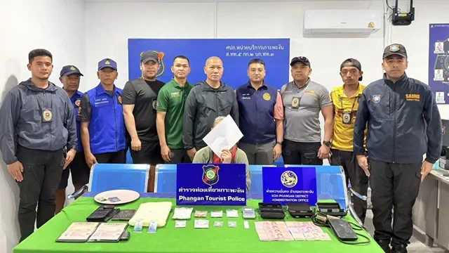 ล่าระทึก ตำรวจท่องเที่ยวเกาะพะงันจับ “ดีเจรัสเซีย” เอเย่นต์ยารายใหญ่ พบยาเสพติดตัวใหม่ หลายรายการ สั่งซื้อผ่าน AI Telegram ขุดดินรับของ