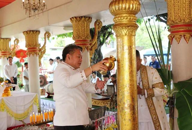 กาฬสินธุ์ ถือฤกษ์ดีบวงสรวงศาลหลักเมือง เนื่องในการบูรณะปรับปรุง สร้างความเป็นสิริมงคลแก่ชาวกาฬสินธุ์